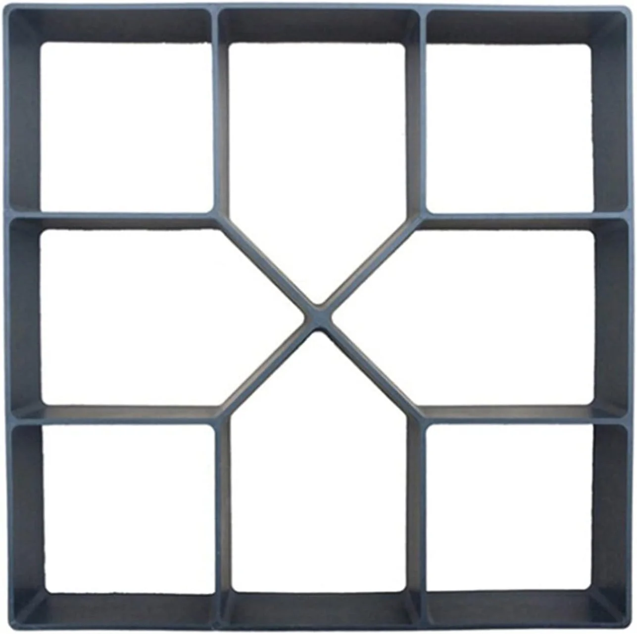 قالب پیاده رو قالب های بتنی قالب مسیر قالب سنگ فرش بتنی قابل استفاده مجدد قالب آجر سیمانی سنگ باغ کف جاده مسیر باغ قالب سنگ (رنگ: 40.3X40.3CM)