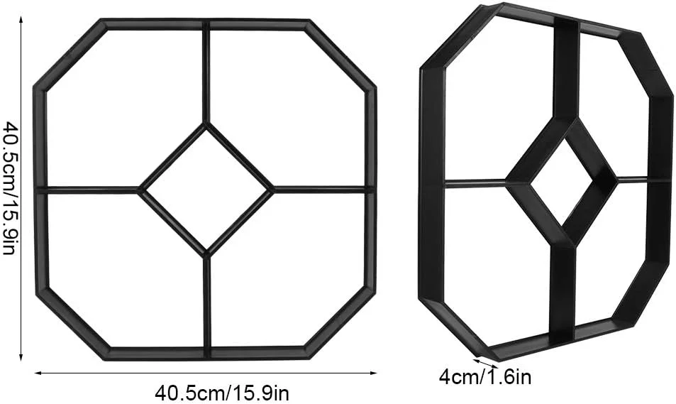 قالب های سنگ فرش باغ، قالب های بتنی قابل حمل شش ضلعی برای باغ