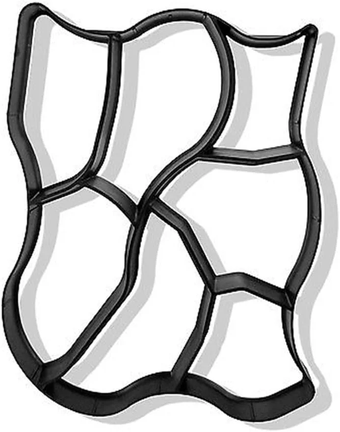 قالب ساخت مسیر آجری DIY، 60cmx50cm قالب نامنظم پیاده رو، قالب بتنی سیمانی برای ساخت مسیر 60 * 50cm