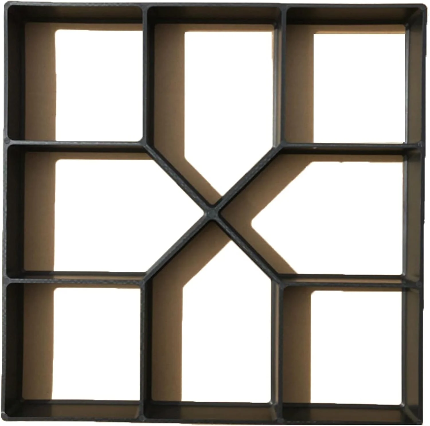 قالب پلاستیکی برای سنگفرش، قالب سنگ های بتنی، مناسب برای مسیر باغ، حیاط، پیاده رو، قالب بتنی برای سنگفرش، 40x40x4 سانتی متر