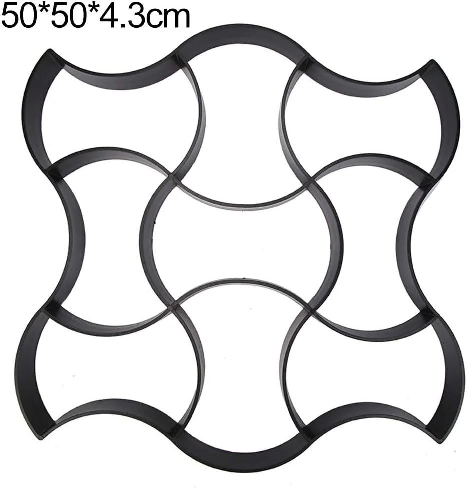 قالب ساخت مسیر آجری DIY، قالب سنگفرش باغ، قالب بتنی سیمانی جاده ای سنگفرش قابل استفاده مجدد G