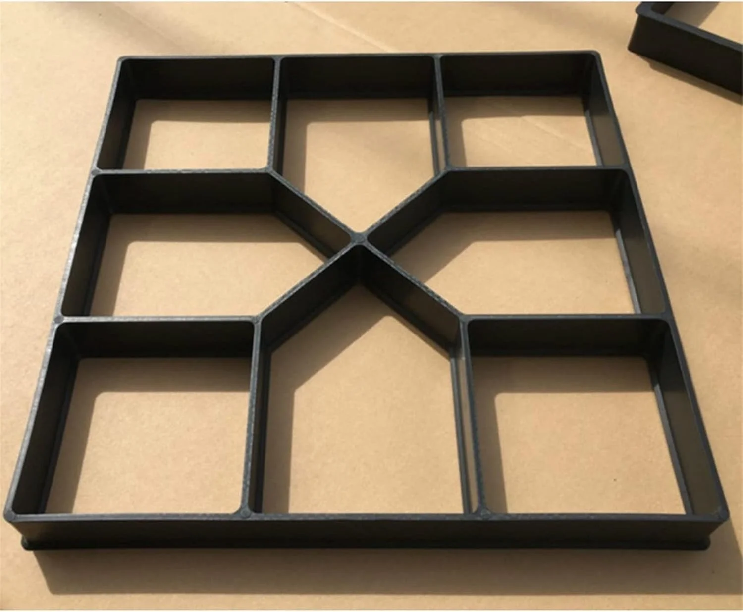 قالب پلاستیکی برای سنگفرش، قالب سنگ های بتنی، مناسب برای مسیر باغ، حیاط، پیاده رو، قالب بتنی برای سنگفرش، 40x40x4 سانتی متر