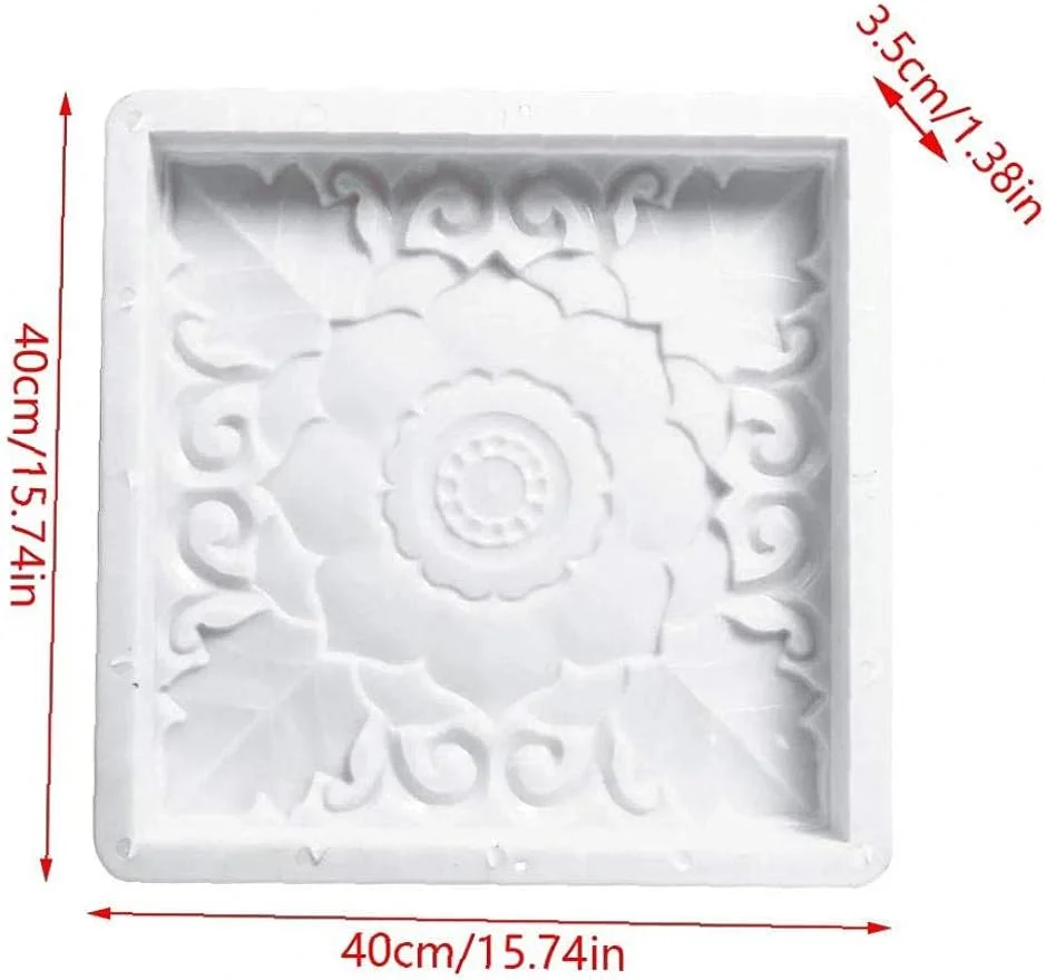 قالب سنگ فرش مربعی، قالب بتن باغ، قالب مسیر ساز سنگ فرش برای پیاده رو
