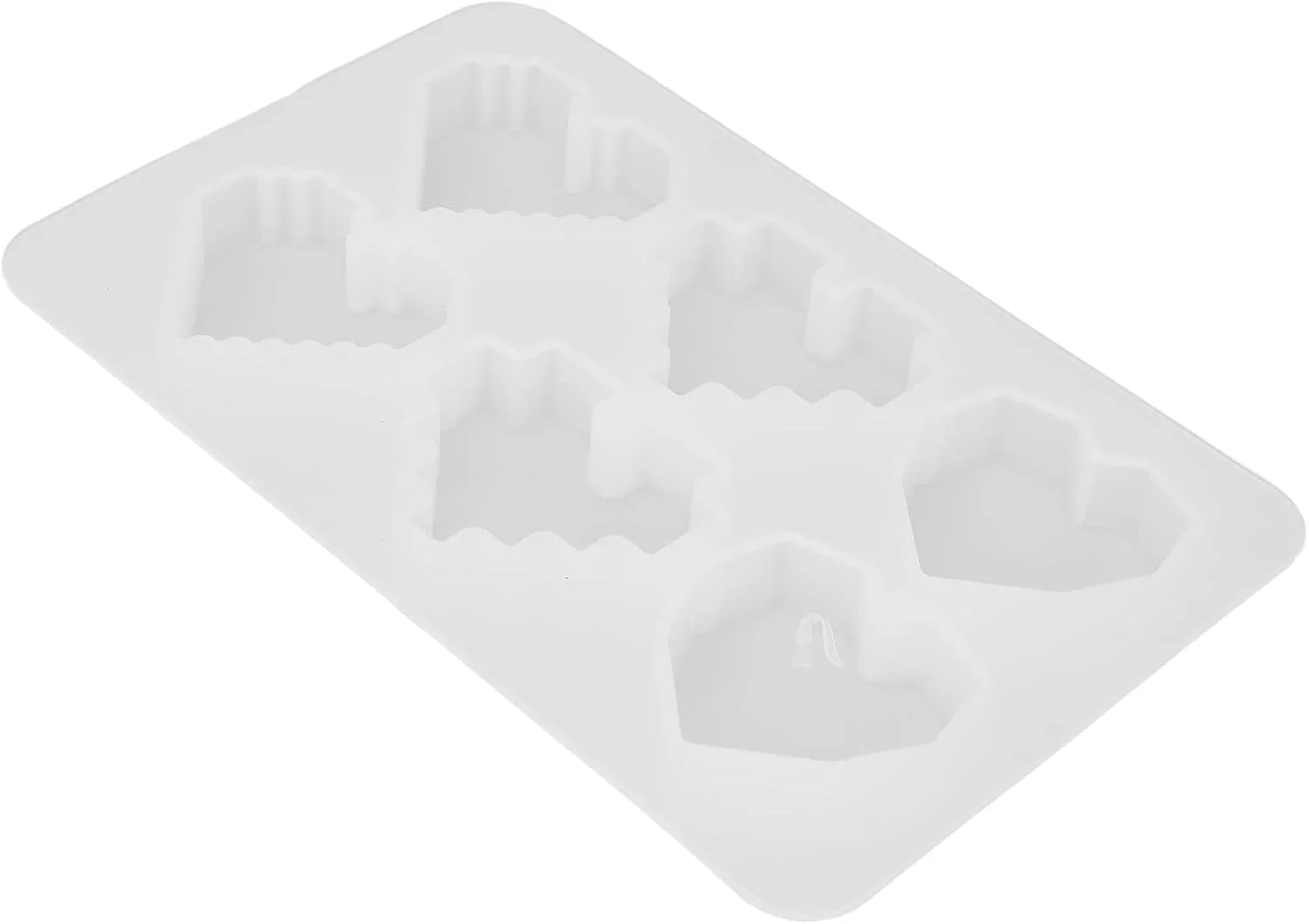 قالب‌های سیلیکونی، قالب رزینی 6 حفره‌ای طرح قلب، عالی برای ساخت صابون و صنایع دستی DIY، 3 شکل برای ریخته‌گری هدیه صنایع دستی خمیر پلیمری