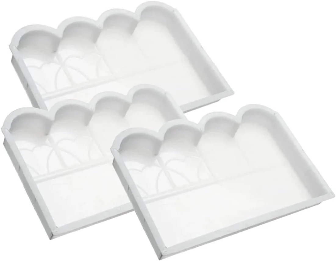 قالب سنگ حصار RETENA، قالب سیمانی آجرنما برای حصار باغ، قالب ساز محوطه چمن حیاط برای باغ، حیاط، خانه (3 عددی)