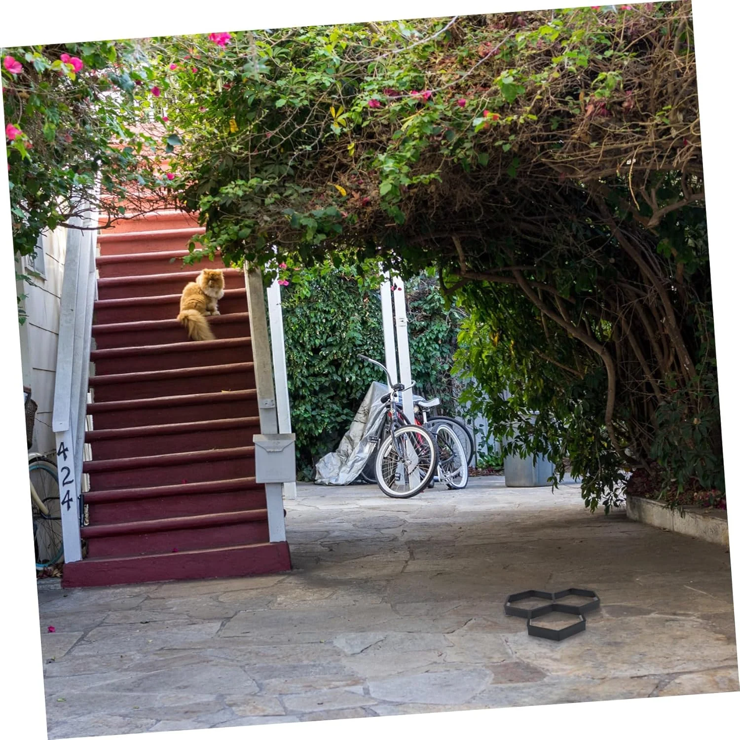 قالب سنگ فرش SUPVOX، قالب پلاستیکی برای ساخت مسیر پیاده‌رو، قالب بتنی برای سنگ‌های پله‌ای، قالب سنگ فرش باغ، قالب سیمانی، قالب شش ضلعی