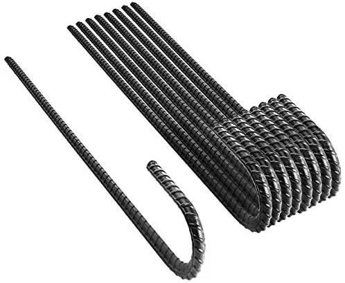 میخ های زمینی میلگرد NHZ سایز 16 اینچ (8 عددی)، بست های زمینی قلاب J سنگین، پایه نگهدارنده گیاه فولادی منحنی با نوک تیز، چکش خور برای خاک سخت مناسب چادر مسافرتی - با پوشش پودری مشکی میخ های زمینی میلگرد NHZ سایز 16 اینچ (8 عددی)، بست های زمینی قلاب J سنگین، پایه نگهدارنده گیاه فولادی منحنی با نوک تیز، چکش خور برای خاک سخت مناسب چادر مسافرتی - با پوشش پودری مشکی