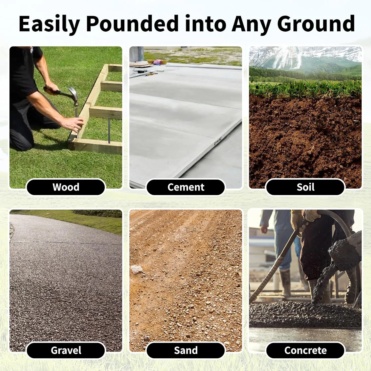 میخ های میلگرد مستقیم