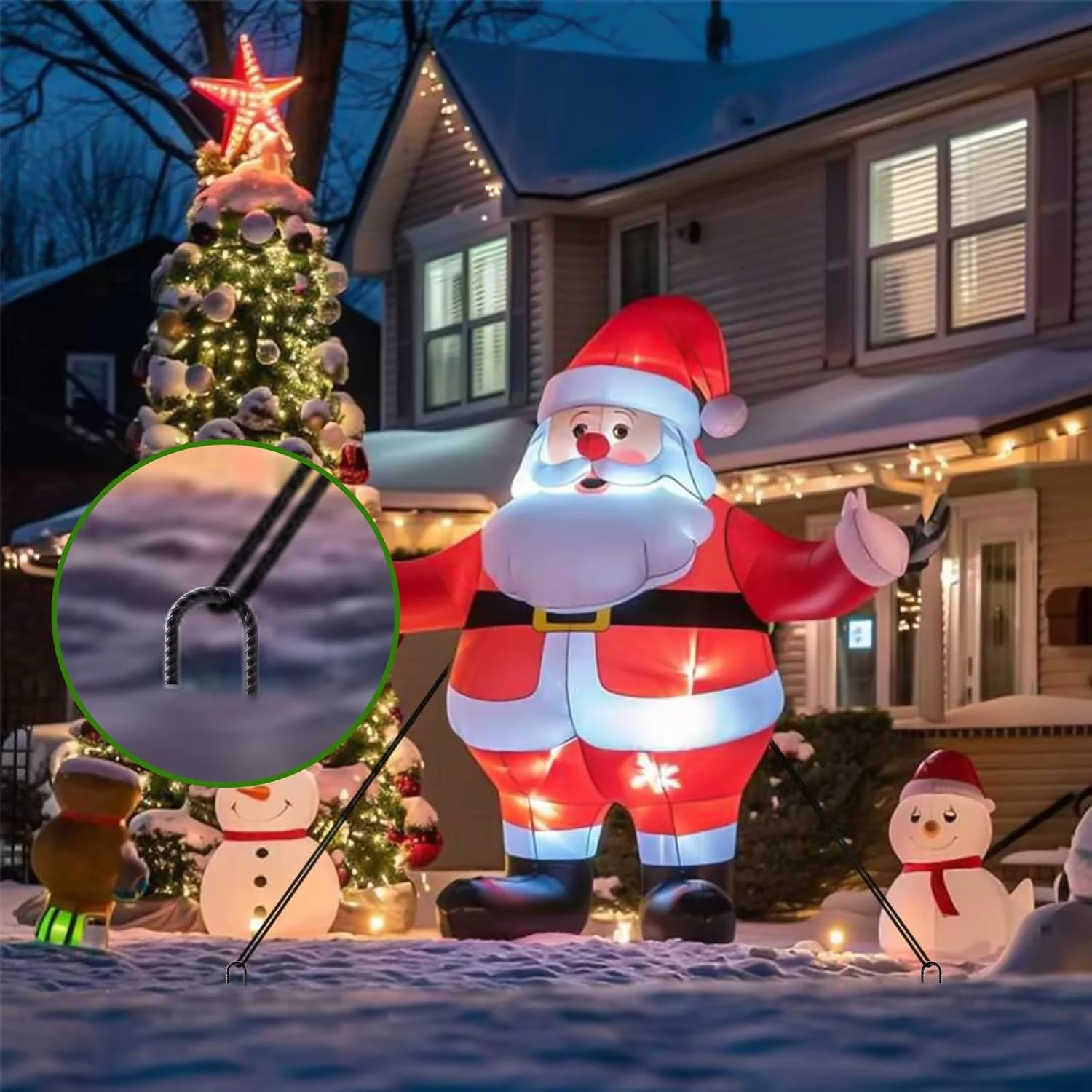 میخ های میلگرد AAGUT، میخ های زمینی فولادی سنگین با قلاب J برای حصار زنجیره ای، مشکی میخ های میلگرد AAGUT، میخ های زمینی فولادی سنگین با قلاب J برای حصار زنجیره ای، مشکی