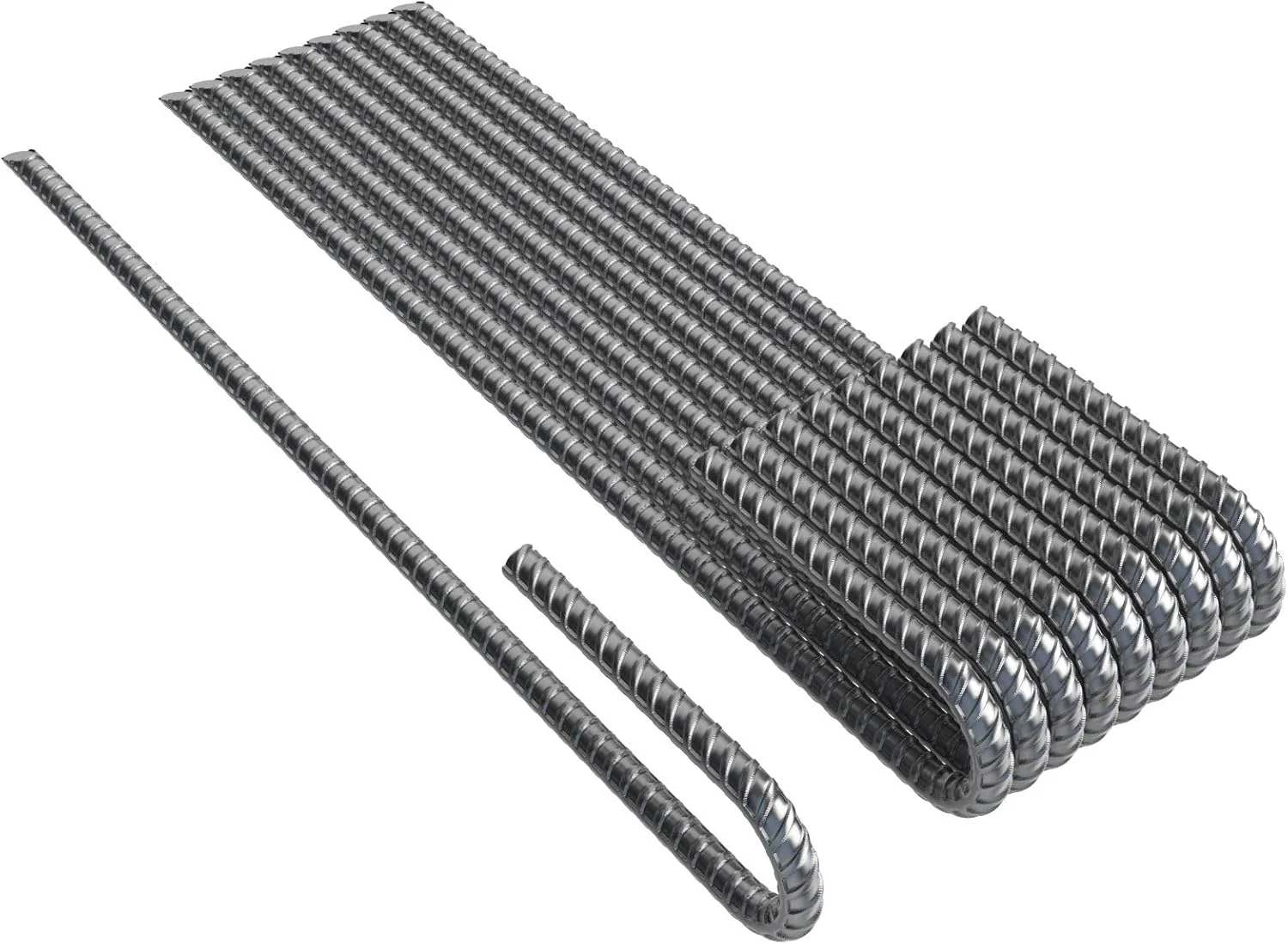 میخ های فولادی قلاب J وودالند استاندارتپارک، فوق العاده سنگین، ضخامت 1/4 اینچ، با پوشش ضد زنگ و نوک تیز (10 عدد)