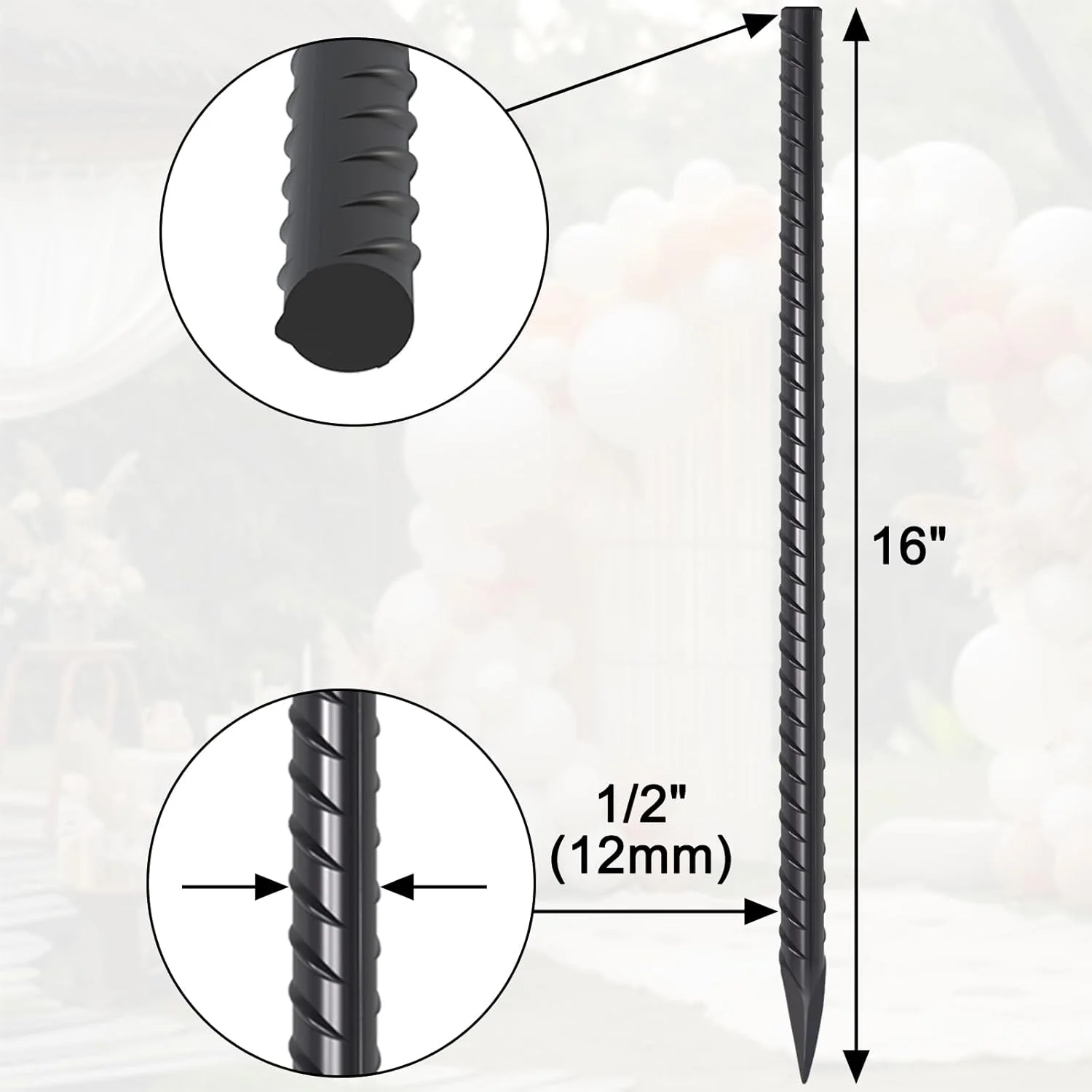میخ های فولادی زمینی با دوام بالا