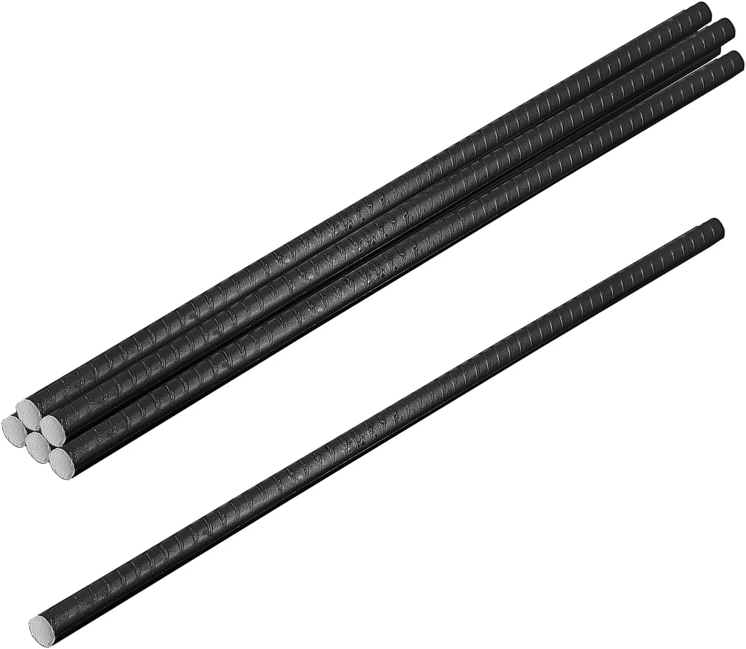 میله های میلگرد زمینی SOUJAP، میله های فولادی سنگین و بلند، میلگرد لنگر زمینی برای تقویت چوب بتن، مشکی، 40x1 سانتی متر، 6 عدد میله های میلگرد زمینی SOUJAP، میله های فولادی سنگین و بلند، میلگرد لنگر زمینی برای تقویت چوب بتن، مشکی، 40x1 سانتی متر، 6 عدد