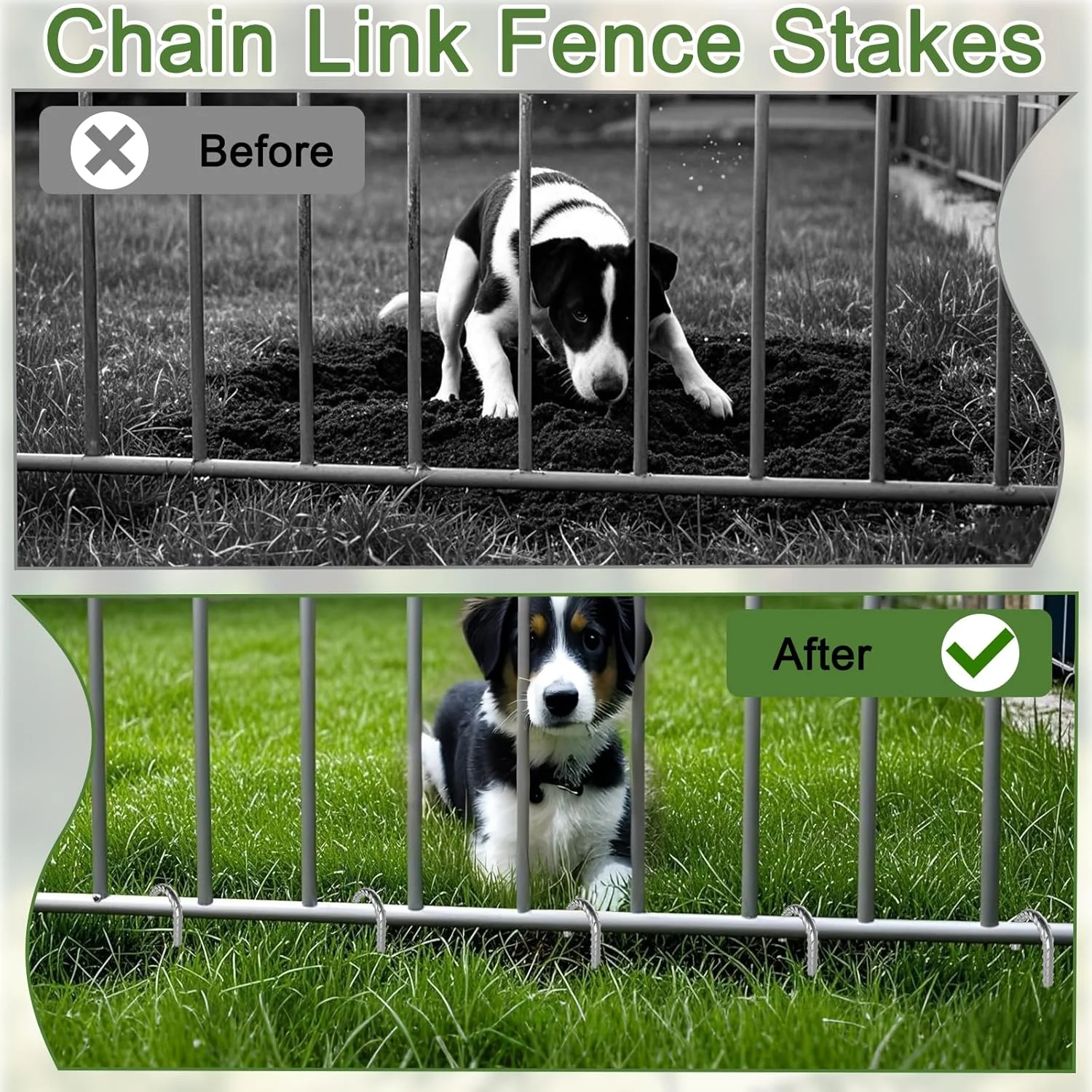 میخ های زمینی میلگردی 16 اینچی با قلاب J، میخ های حصاری زنجیری گالوانیزه، میخ های حصاری سنگین برای حصارکشی سیمی