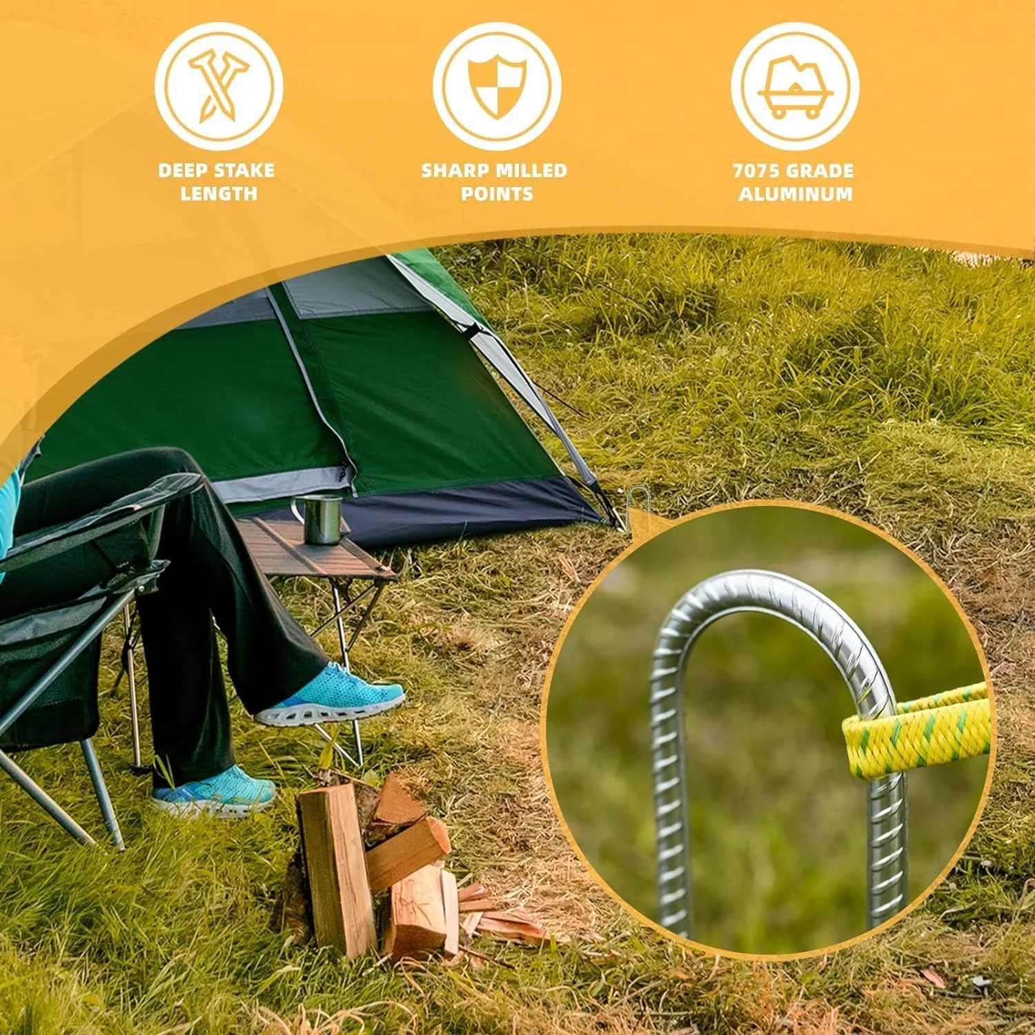 میخ های فولادی سنگین DN DENNOV با سر U شکل، 【به اندازه کافی بلند 30 سانتی متر】 روکش ضد زنگ، میخ های زمینی فولادی، لنگرهای زمینی، میخ های فلزی باغ، میخ چادر، لنگرهای ترامپولین