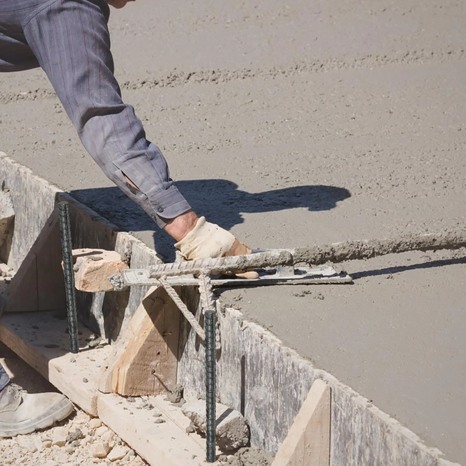 میخ های زمینی 15 اینچی، لنگر زمینی سنگین، پایه های فلزی نگهدارنده گیاهان برای خاک سخت 15 عددی، میخ های فلزی کمپینگ سنگین با نوک تیز، خاک سخت، مشکی