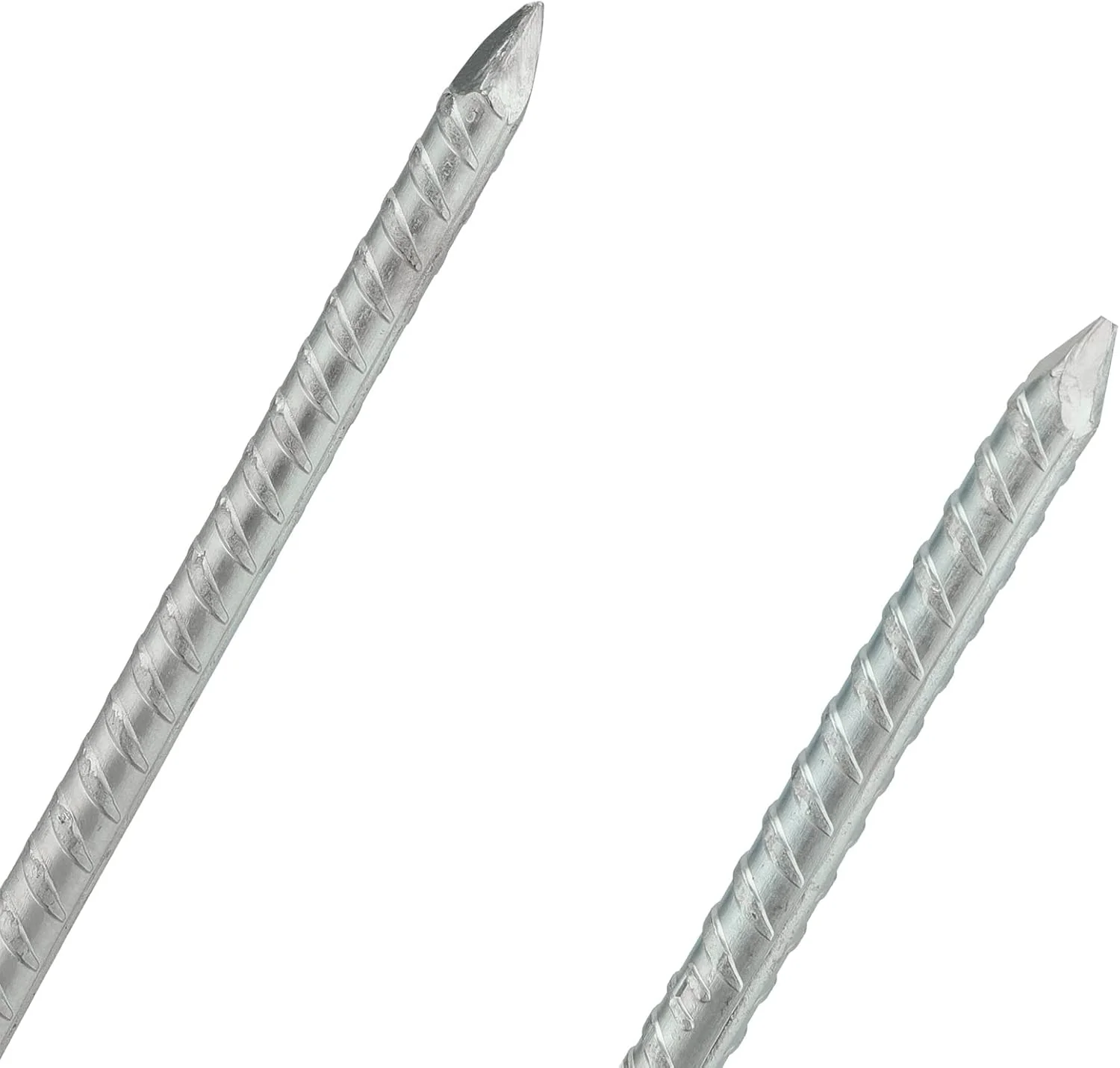 ۱۲ عددی میله های فولادی گالوانیزه ۱۲ اینچی، میخ های فولادی باغ، میخ های چادر U شکل سنگین، لنگرهای باغبانی رزوه دار برای ثابت کردن لوله، پارچه، سایبان ها، سوله ها