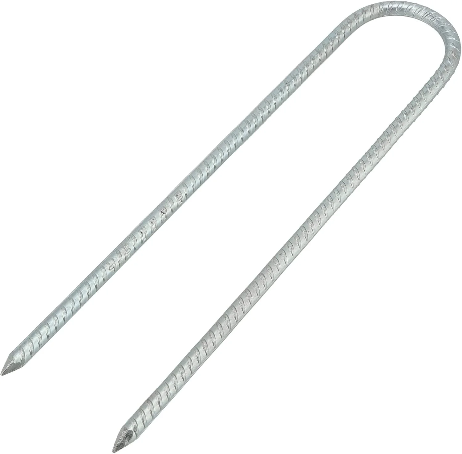 ۱۲ عددی میله های فولادی گالوانیزه ۱۲ اینچی، میخ های فولادی باغ، میخ های چادر U شکل سنگین، لنگرهای باغبانی رزوه دار برای ثابت کردن لوله، پارچه، سایبان ها، سوله ها