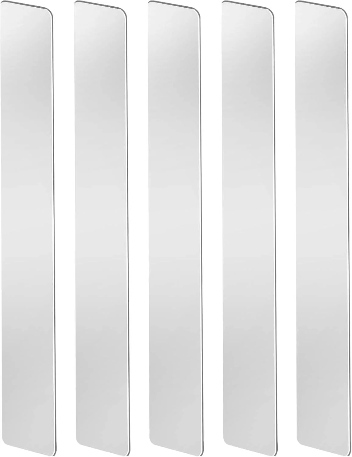 نوارهای فلزی ورق استیل ضد زنگ LINXIU 304، نوارهای ورق استیل، پرکننده شکاف قابل خم شدن، لوازم جوشکاری، صفحه فلزی برای تعمیرات DIY، 5 عدد