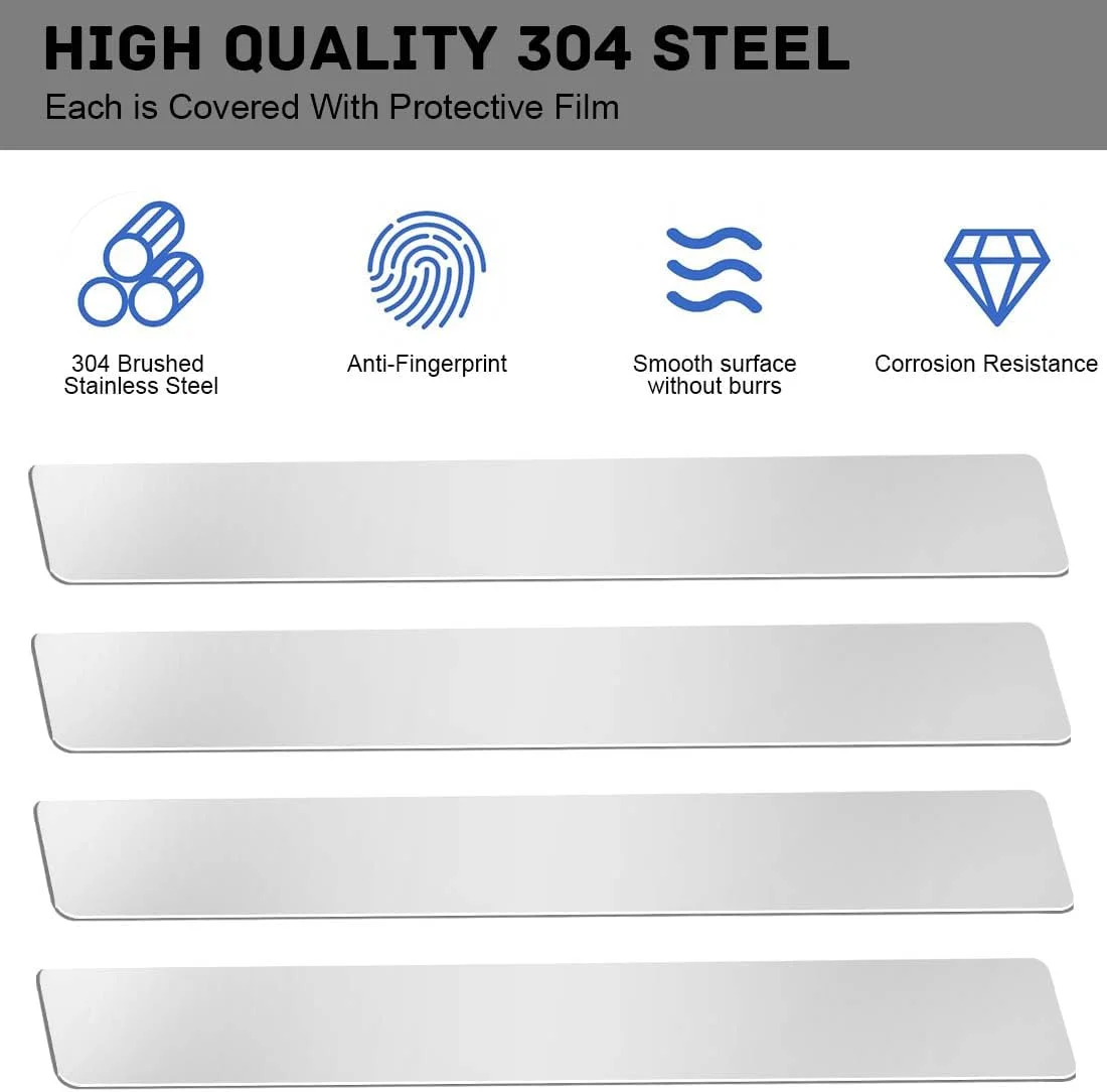 نوارهای فلزی ورق استیل ضد زنگ LINXIU 304، نوارهای ورق استیل، پرکننده شکاف قابل خم شدن، لوازم جوشکاری، صفحه فلزی برای تعمیرات DIY، 5 عدد