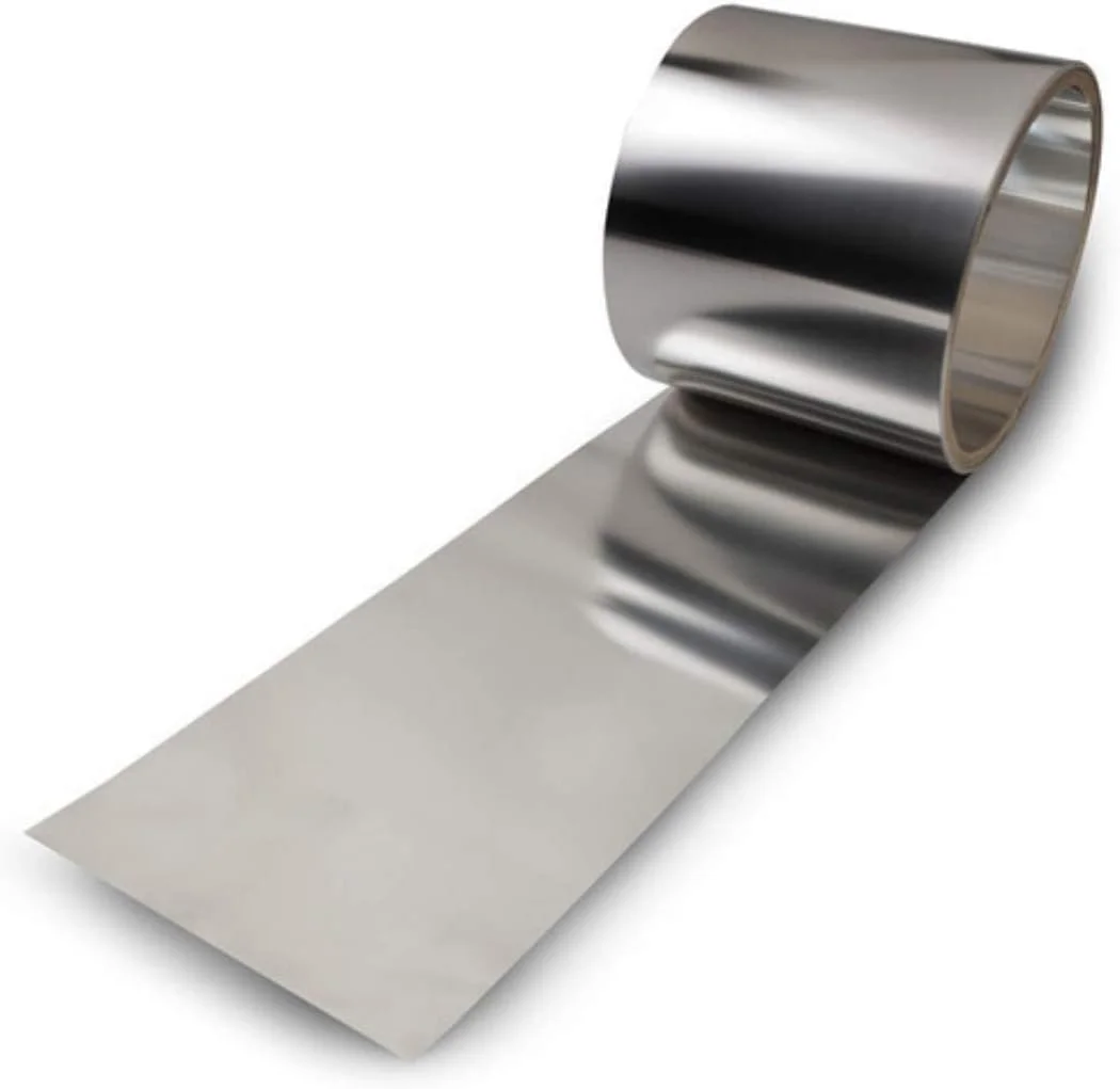 ورق استیل 304 فلزات و آلیاژهای هوانوردی، ضخامت 0.05 میلی متر، ابعاد 100 میلی متر در 1000 میلی متر