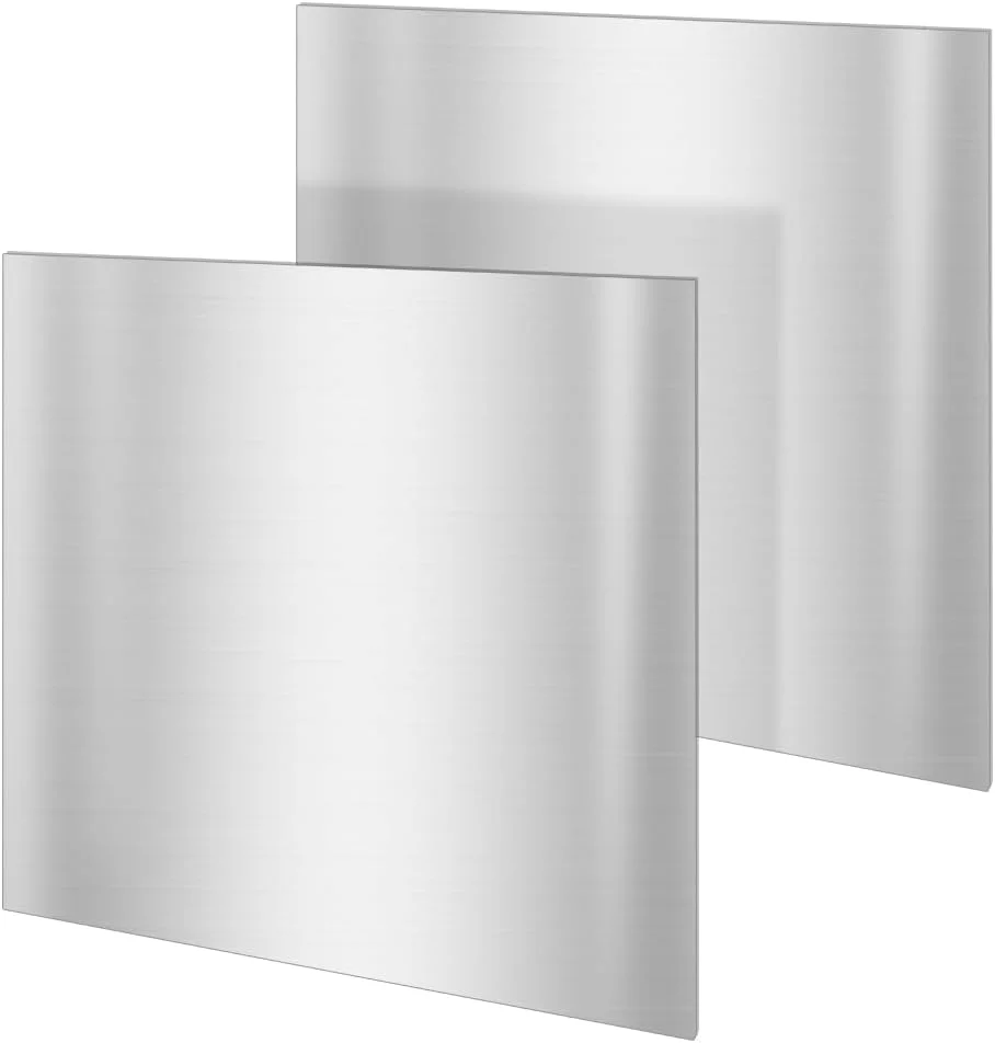 ورق فولادی نورد سرد OLYCRAFT، 2 عدد، 30x30 سانتی متر، ضخامت 1 میلی متر، ورق فولادی مربع شکل، نوار فلزی فولادی، ورق فلزی نورد سرد برای پروژه های DIY، ماشین آلات صنعتی، دکوراسیون