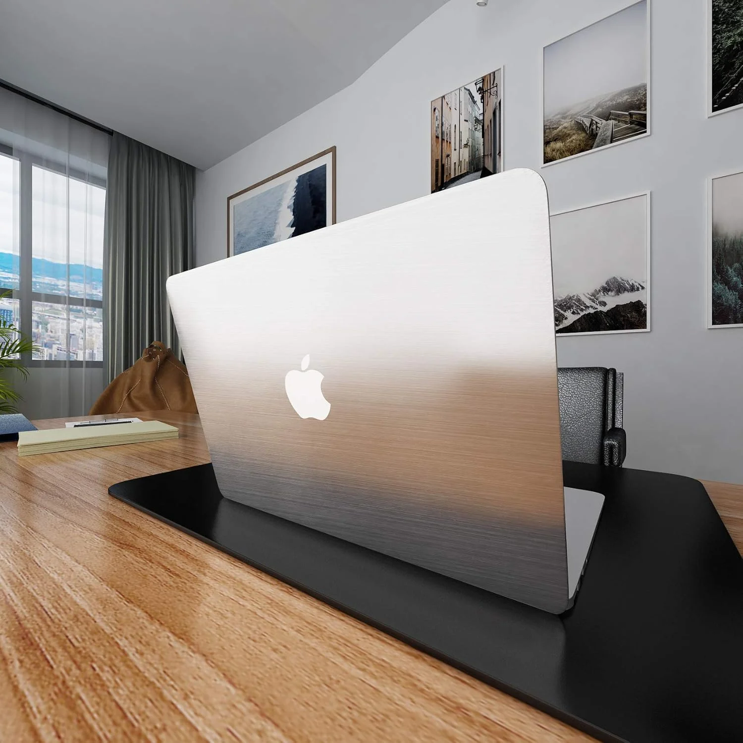 کاغذ دیواری استیل ضد زنگ نقره ای VEELIKE، 40 سانتی متر × 300 سانتی متر