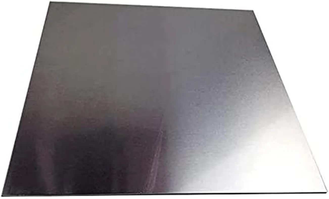 ورق آلومینیوم ماه اول، پنل نقره ای با سطح صاف، محافظت شده با فیلم یک طرفه، متریال فلزی برای صنایع دستی، مناسب برای سوله ها، قالب های مربعی 300X300 میلی متر، ضخامت 2 میلی متر