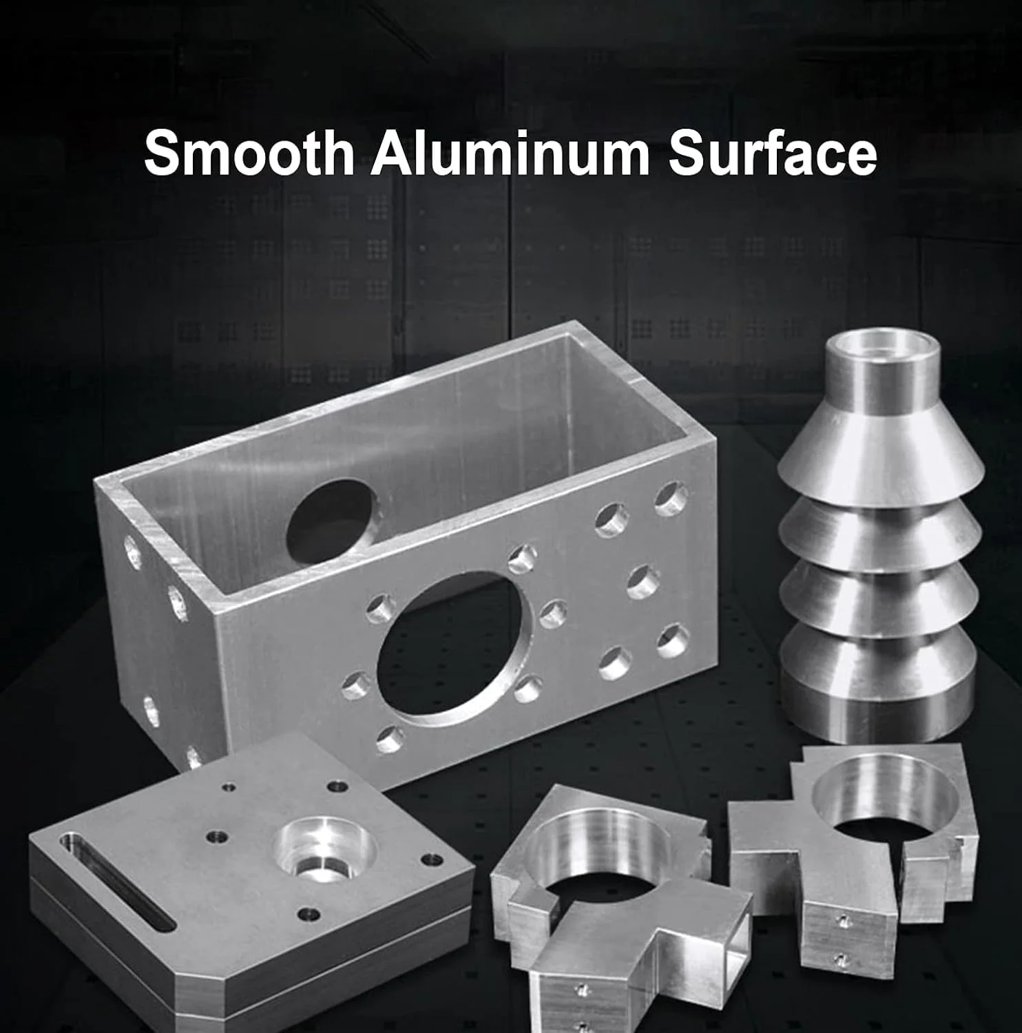 ورق آلومینیوم ماه اول، پنل نقره ای با سطح صاف، محافظت شده با فیلم یک طرفه، متریال فلزی برای صنایع دستی، مناسب برای سوله ها، قالب های مربعی 300X300 میلی متر، ضخامت 2 میلی متر