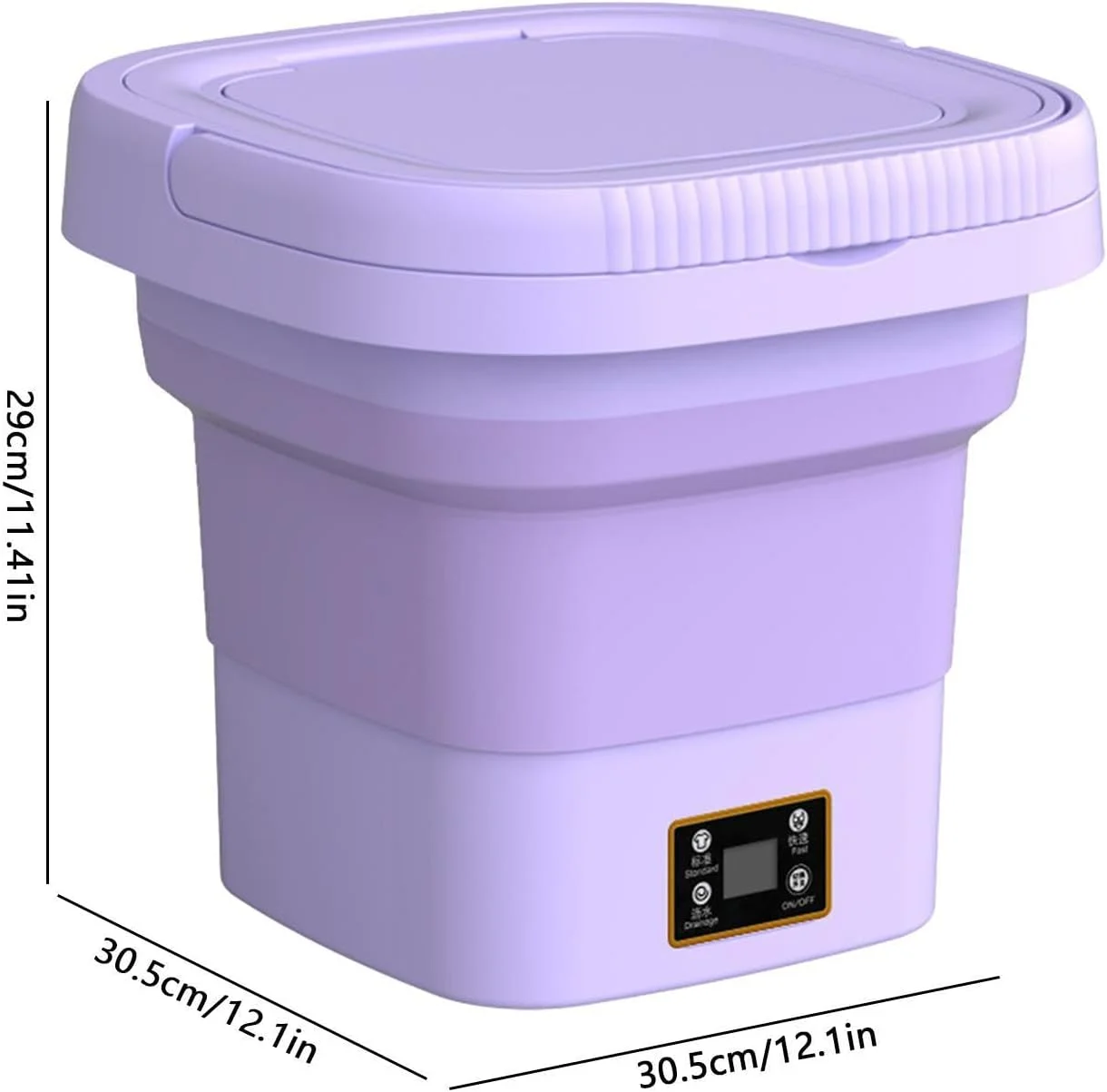 مینی ماشین لباسشویی قابل حمل | ماشین لباسشویی کوچک تاشو برای شستشوی لباس در سفر | خشک کن لباسشویی کوچک تاشو برای لباس کودک، جوراب، حوله، لباس زیر