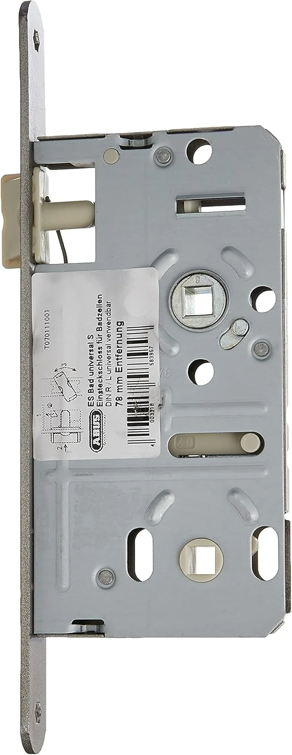 قفل توکار یونیورسال کوچک آبوس مدل ES Bad 583957 مناسب درب سرویس بهداشتی و حمام قفل توکار یونیورسال کوچک آبوس مدل ES Bad 583957 مناسب درب سرویس بهداشتی و حمام