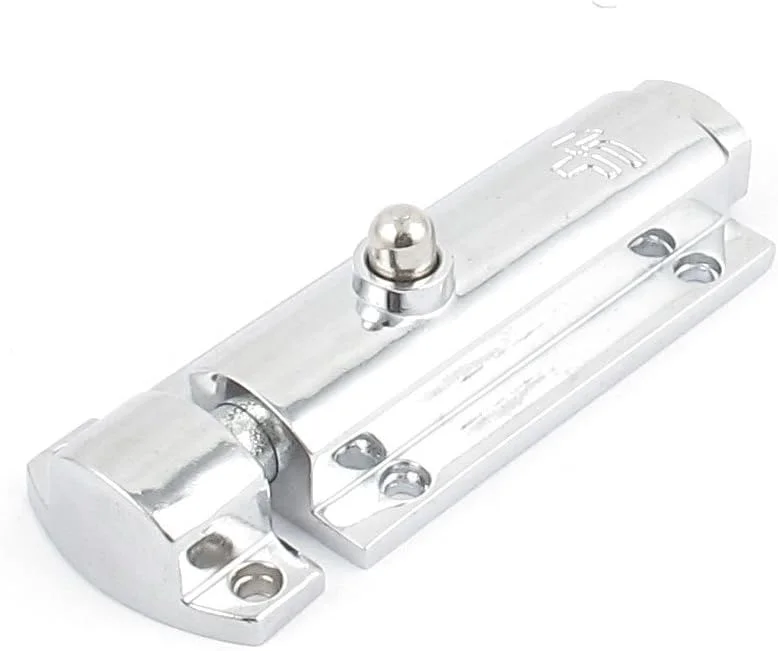 زبانه درب فنری فشاری آلیاژی، 4 اینچ، رنگ نقره‌ای