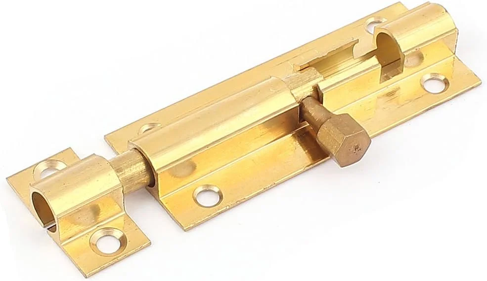 قفل کشویی درب برنجی 2.5 اینچی