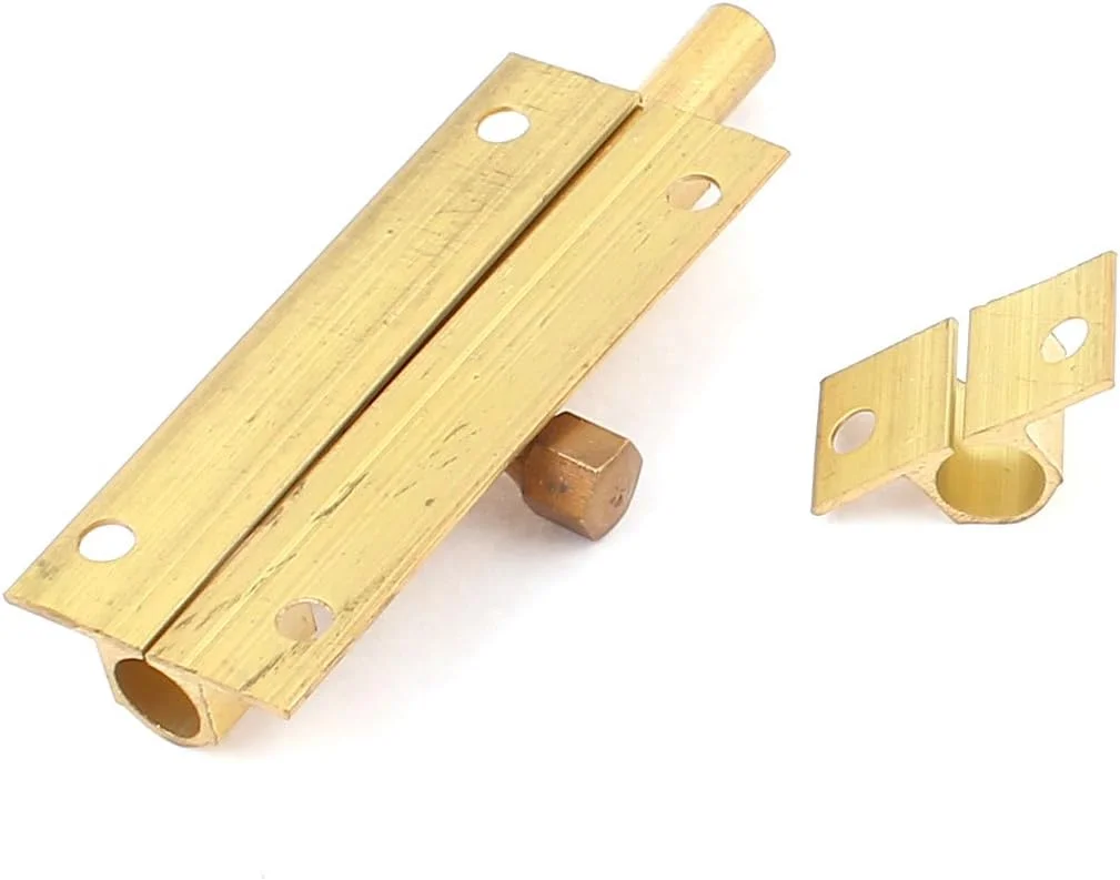 قفل کشویی درب برنجی 2.5 اینچی