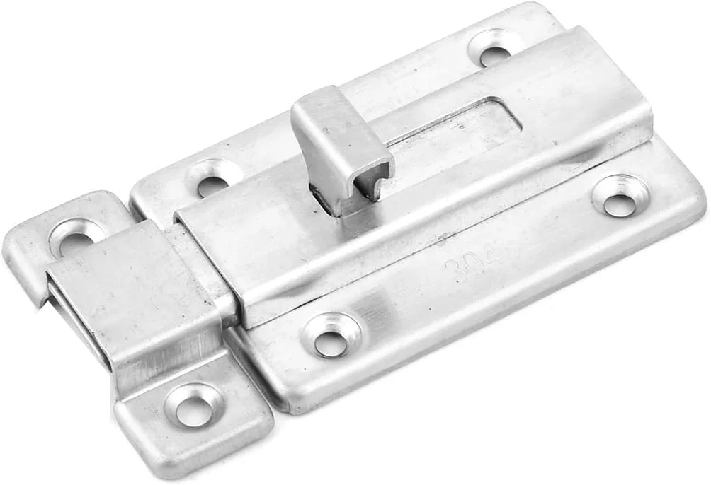 زبانه قفل درب استیل ضد زنگ کابینت و کمد خانگی 86x45x24 میلی متر