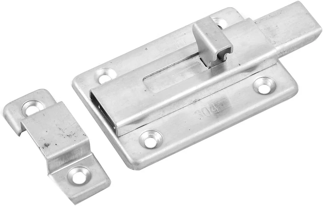 زبانه قفل درب استیل ضد زنگ کابینت و کمد خانگی 86x45x24 میلی متر