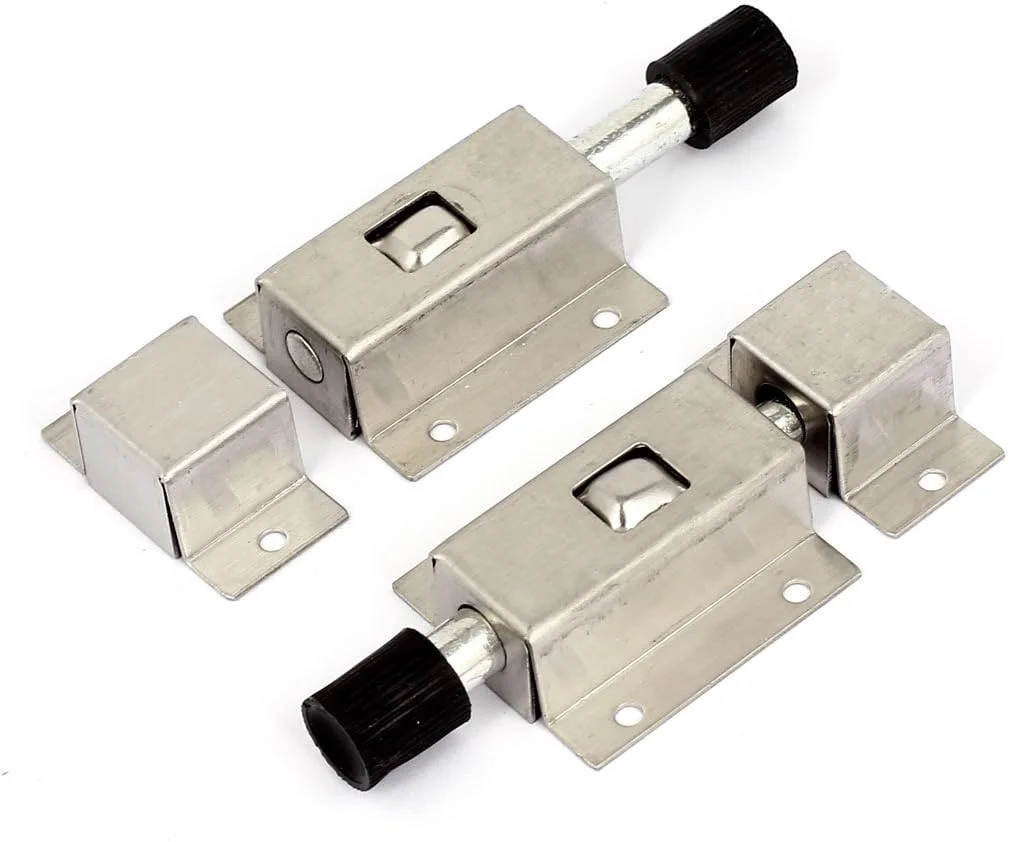 زبانه درب اتوماتیک فنری استیل ضد زنگ اکسیت، 2.8 اینچ، 2 عدد