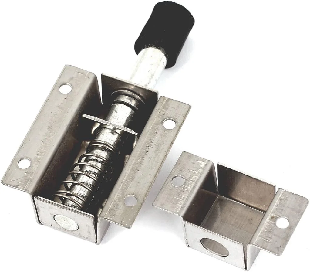 زبانه درب اتوماتیک فنری استیل ضد زنگ اکسیت، 2.8 اینچ، 2 عدد