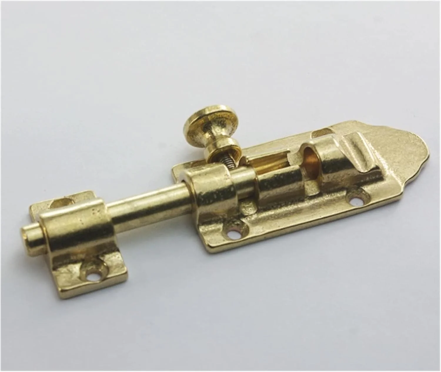 قفل زبانه پین درب 12 سانتی متری، قفل های ضخیم، برنجی خالص عتیقه، درب چوبی رترو، پین های مونتاژ پنجره، خدمات قفل مسی