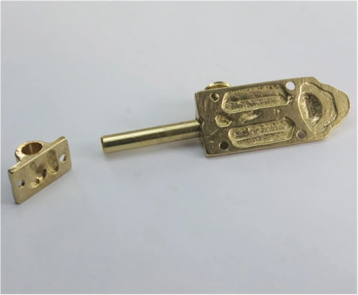 قفل زبانه پین درب 12 سانتی متری، قفل های ضخیم، برنجی خالص عتیقه، درب چوبی رترو، پین های مونتاژ پنجره، خدمات قفل مسی