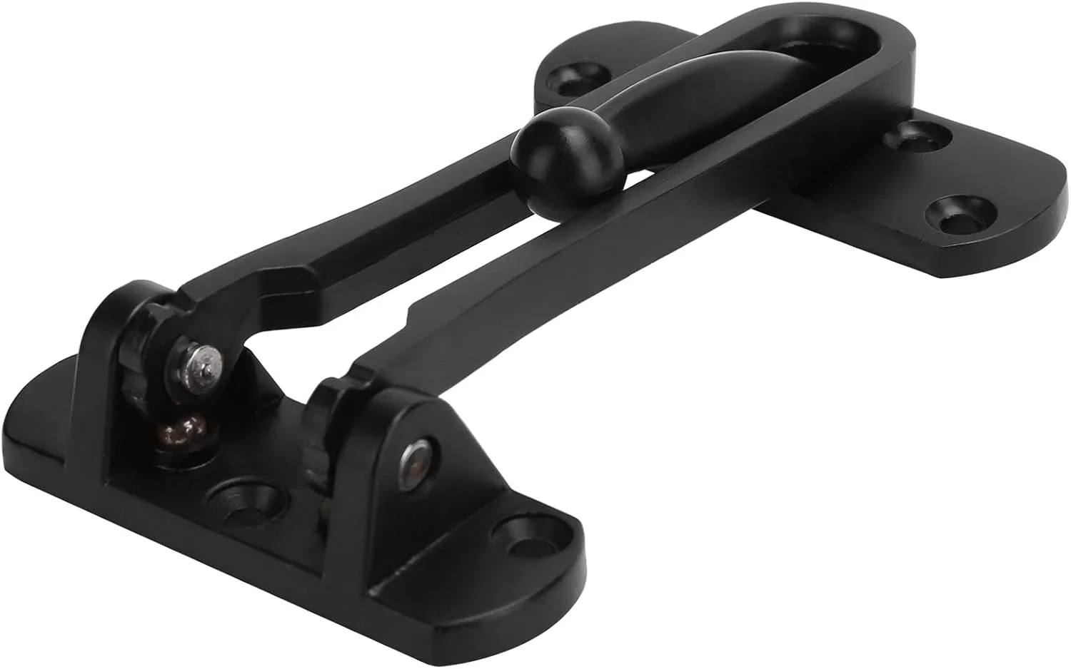 دو عدد قفل درب ضد سرقت آلیاژ آلومینیوم نوع A با پیچ و بست (مشکی)