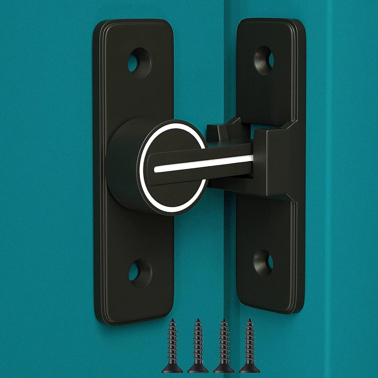 قفل کشویی درب چرخشی Aputue، قفل زاویه راست 90 درجه با رنگ درخشان، قفل کم درب و پنجره، قفل میله ای کشویی انبار، قفل درب کشویی سنگین