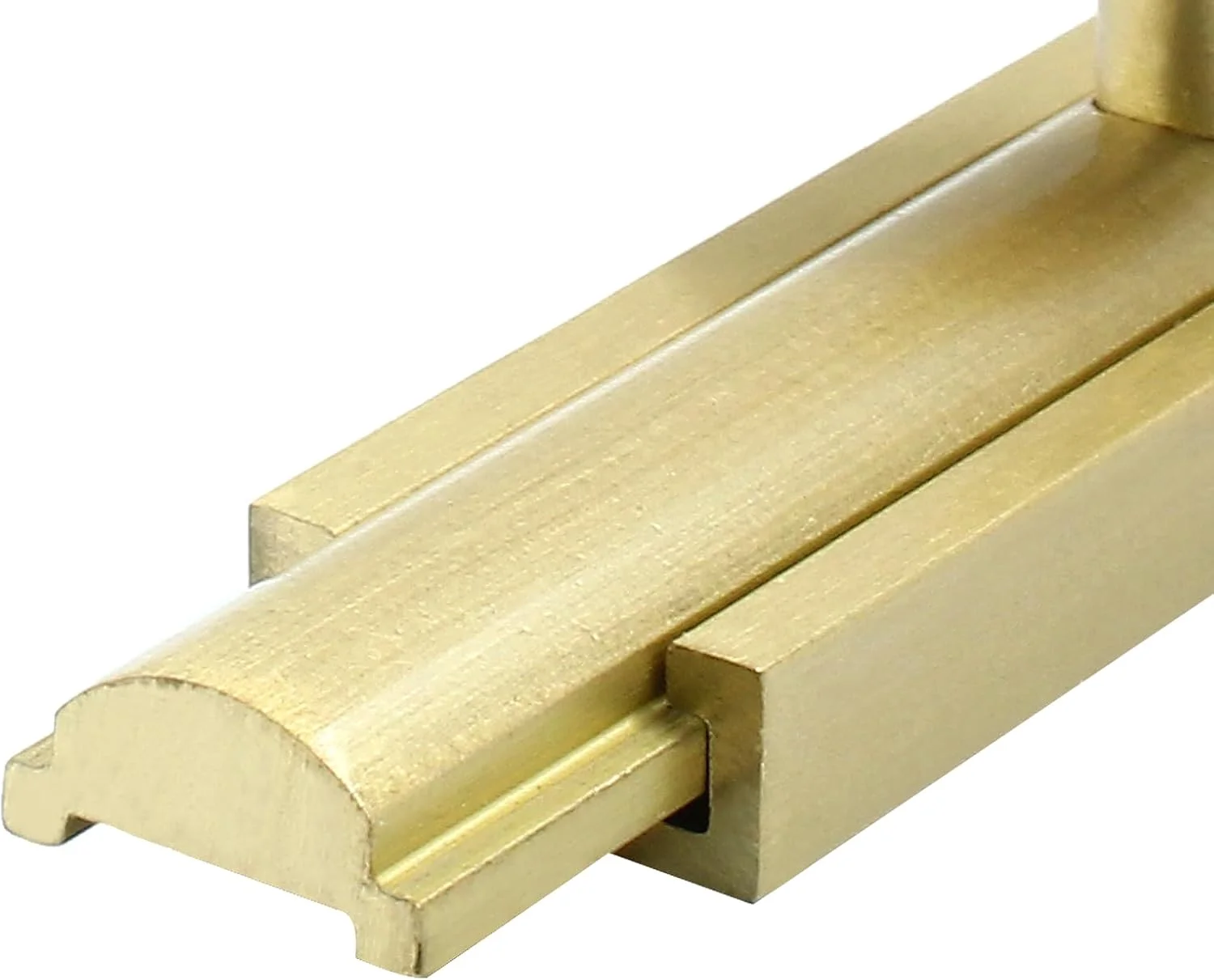 قفل زبانه ای کشویی برنجی جامد Coufce، مناسب برای درب، کابینت و کمد به همراه پیچ (2 عدد)