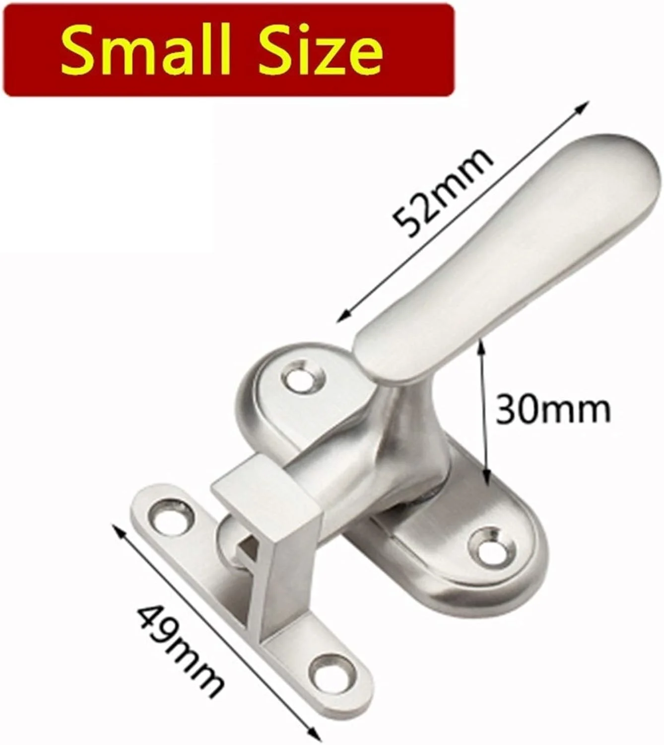 قفل زبانه درب Dixacyer، سایز کوچک، استیل ضد زنگ، قفل درب با دکمه پین الاستیک، مناسب برای سرویس بهداشتی، امنیت خانه، قفل درب بادوام