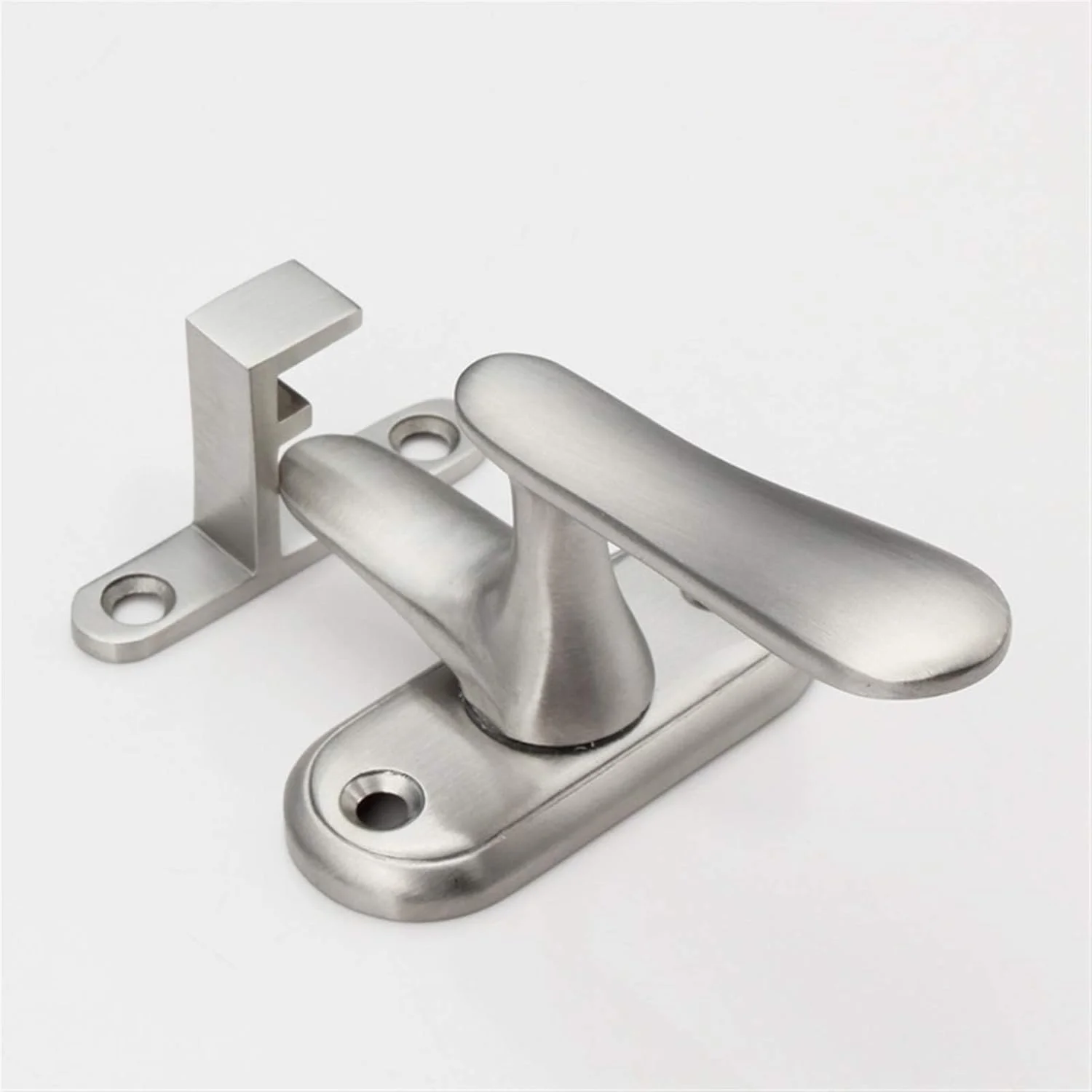 قفل زبانه درب Dixacyer، سایز کوچک، استیل ضد زنگ، قفل درب با دکمه پین الاستیک، مناسب برای سرویس بهداشتی، امنیت خانه، قفل درب بادوام