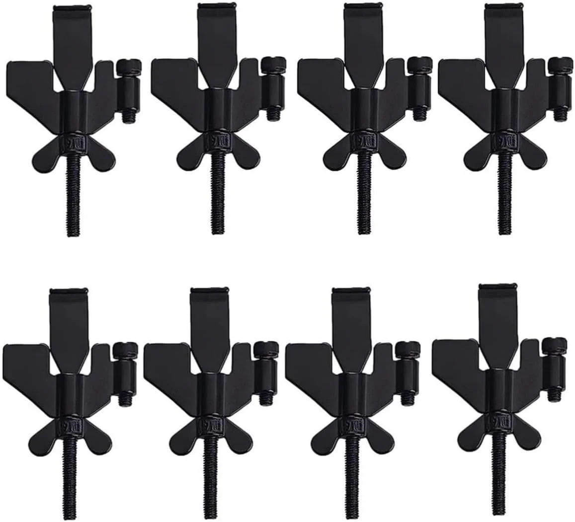 [ست ۸ عددی] قفل درب بدون نیاز به سوراخکاری، قفل مسافرتی قابل حمل درب هتل، قفل زبانه درب برای درب های داخلی، قفل دروازه برای آپارتمان، حمام، اتاق خواب، اتاق خصوصی