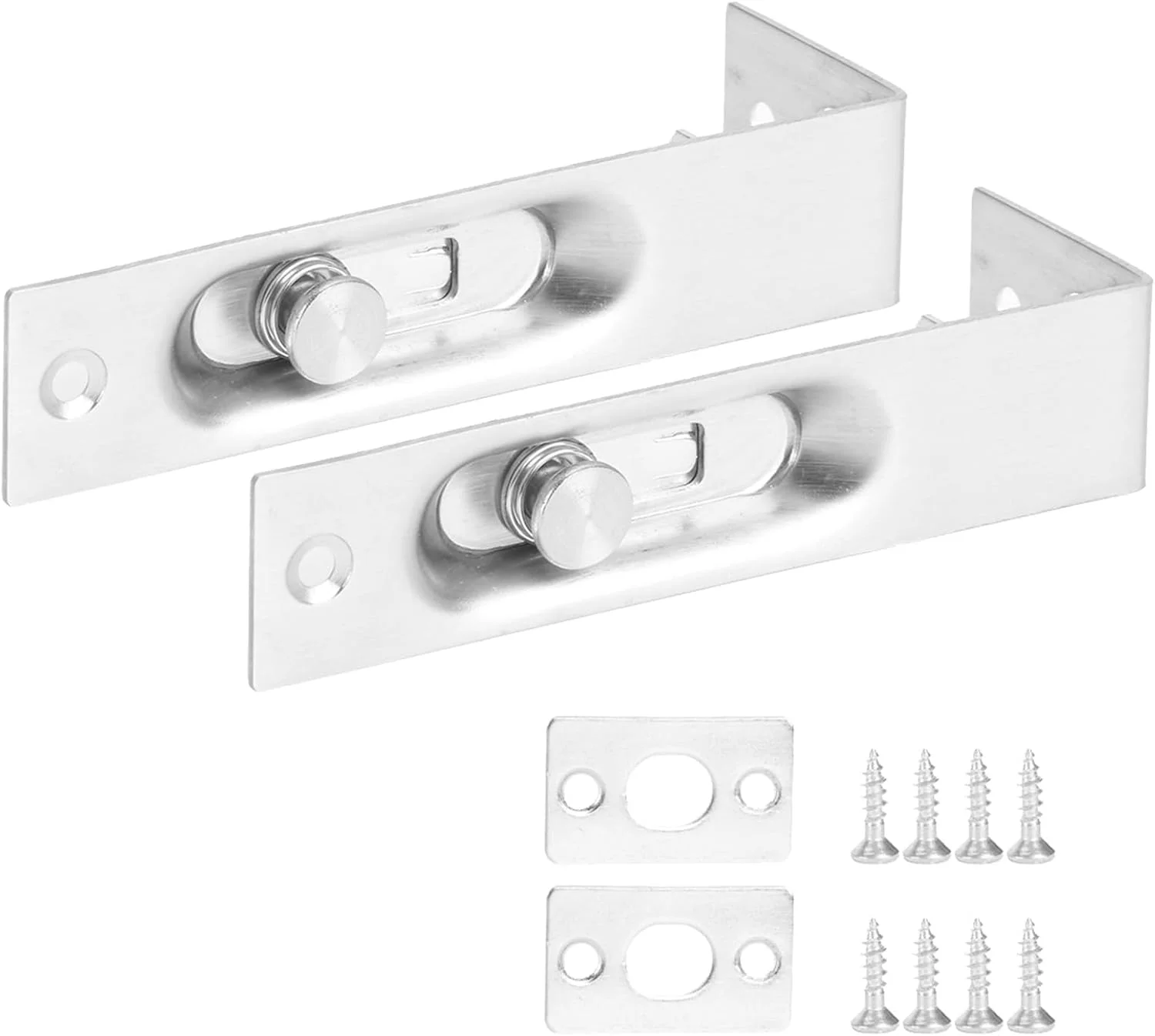 زبانه و قفل درب امنیتی الوین لایت اکسفور، قفل کشویی اهرمی درب دوبل، قفل کشویی درب فرانسوی (2 عدد)