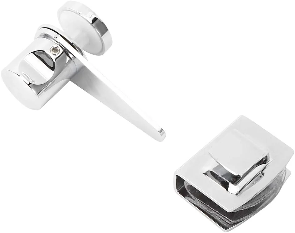 زبانه درب استیل 304 فافیسی، قفل زبانه ای، لوازم جانبی سخت افزاری قفل شیشه ای درب حمام خانگی