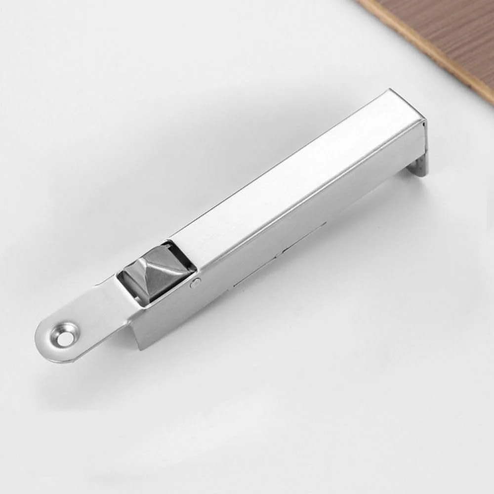 زبانه کشویی همسطح، قفل ضد سرقت درب، قفل درب استیل ضد زنگ (نقره ای)