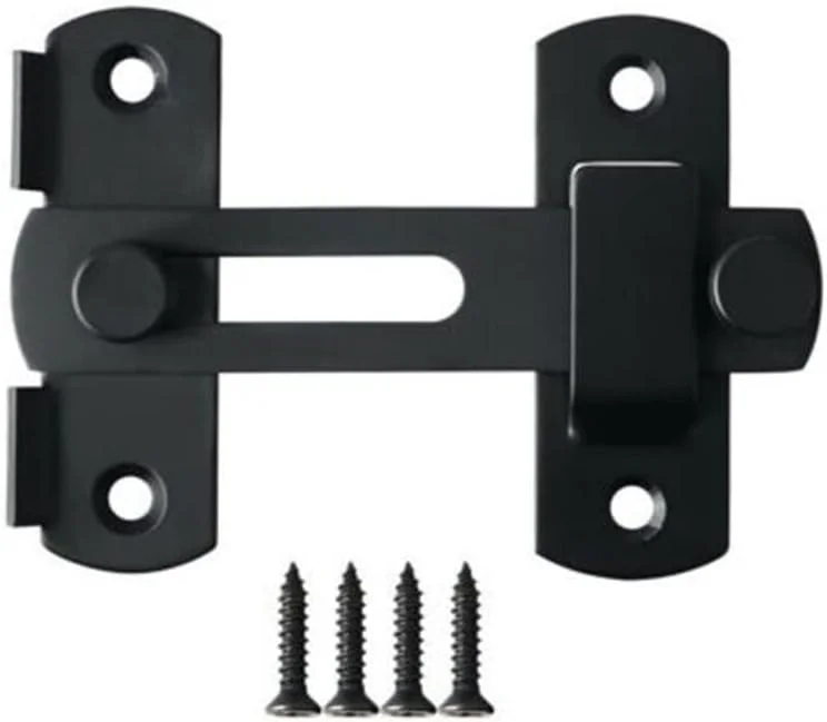 قفل درب کشویی GTVGJH، قفل درب استیل ضد زنگ، بست های چرخشی، بست کشویی برای کابینت، حمام، فضای باز، گاراژ، باغ