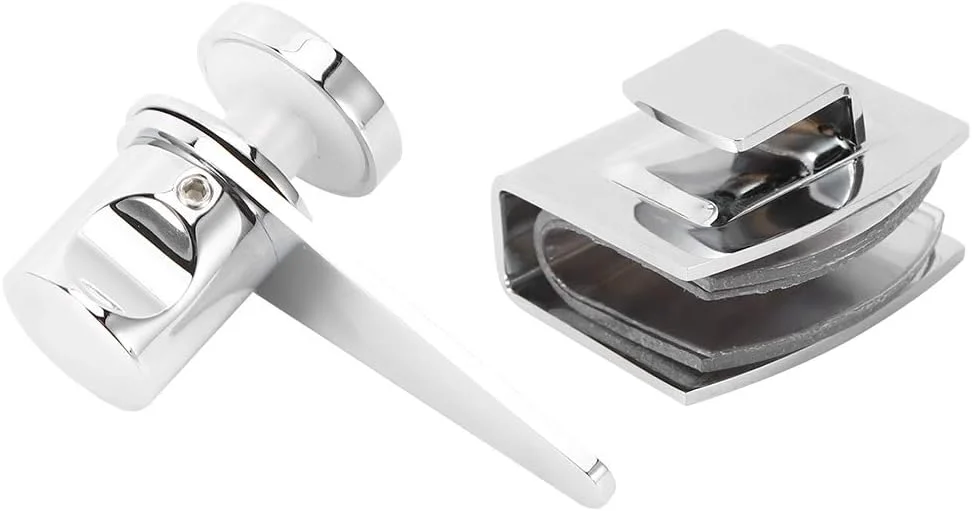 زبانه درب، مناسب برای درب شیشه ای حمام و سرویس بهداشتی، قفل و یراق آلات